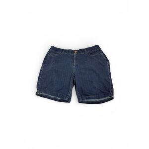 Lane Bryant Blue Denim Straight Leg Jean Shorts Size 20
